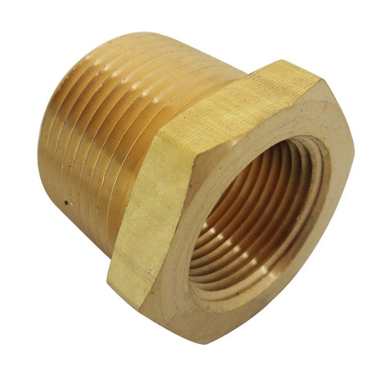 TL TOOLEGIN Brass Pipe Fitting Hex Bushing Assortment Kits NPT Male Pipe to NPT Famale Pipe 1/4"Ã—1/8";3/8"Ã—1/8";3/8"Ã—1/4";1/2"Ã—1/4";1/2"Ã—3/8"ï¼ˆ5pcsï¼‰ - Image 3